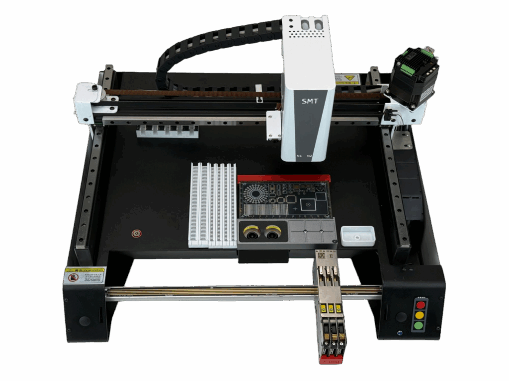 Desktop SMT Machine V6 Pro automatic pick and place system for PCB assembly by OrigMaker