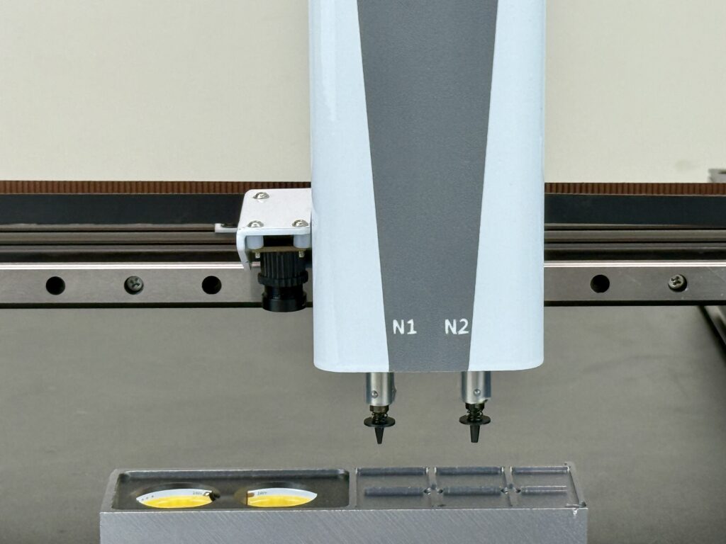 V6 Pro dual placement head desktop SMT machine for high speed PCB pick and place assembly by OrigMaker