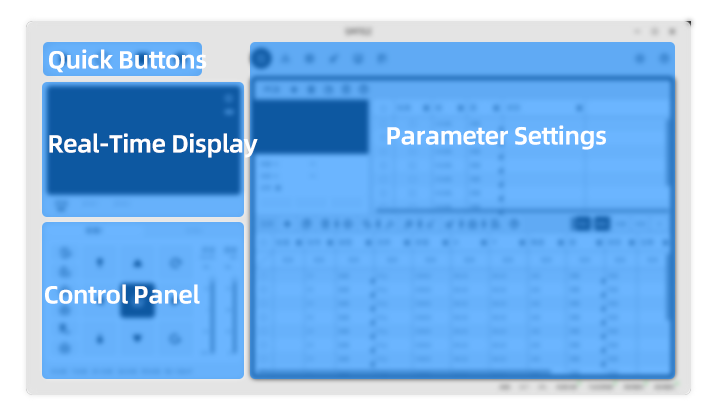 V6 Pro intelligent SMT software interface for desktop pick and place machine real time control and PCB programming system