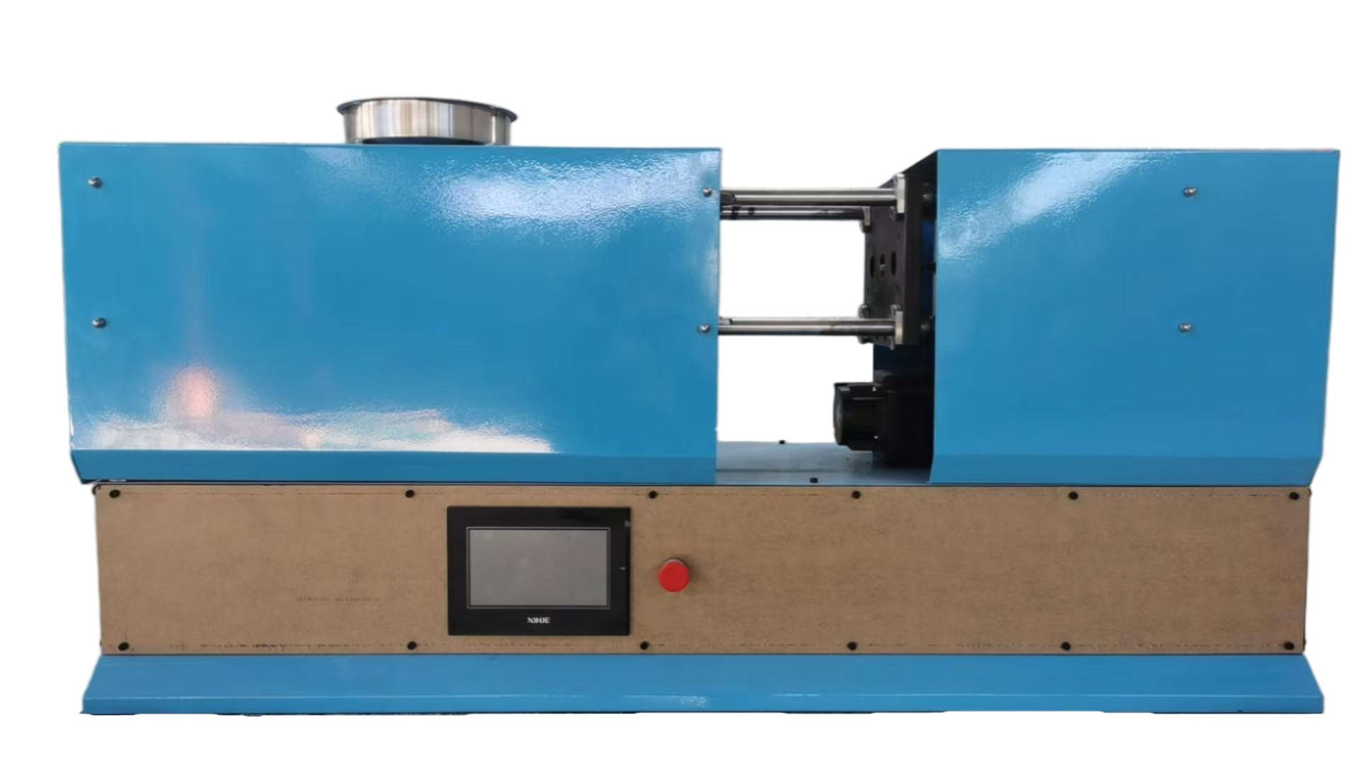 Desktop Injection Molding Machine X front view with compact industrial design