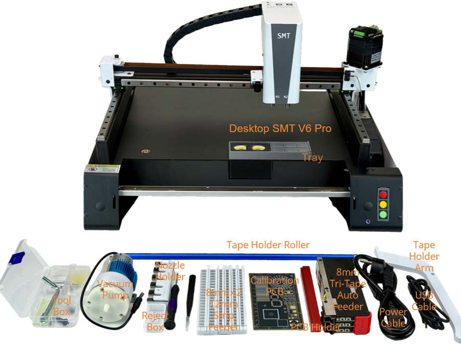 V6 Pro standard shipping accessories kit